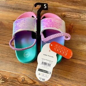 Toddler girl ombré mermaid sandals
